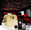 AKEPO 16W RGBW APP+Twinkle+Music Activated Fiber Optic Lights Car Home Star Ceiling Light Kit, RGBW LED Light Engine + Optical Fiber Cable 335pcs 13.1ft/4m (0.75+1.0+1.5mm) + 28key Remote