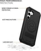Rokform - Galaxy S24 Plus Case, Rugged Series, Magnetic Case with Twist Lock, Drop Tested Armor (Black)