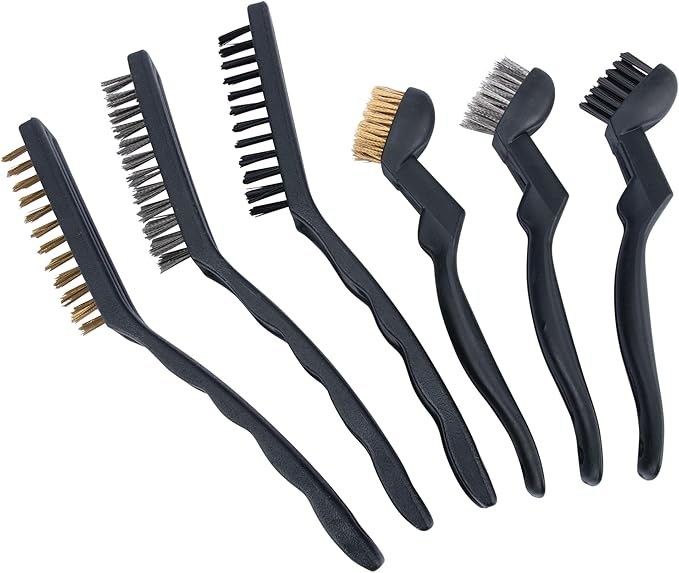 Performance Tool W4950 Detailing Brush Set (6 Pieces) - Perfect for Cleaning Interior and Exterior of Your Car, Truck or Motorcycle