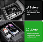 5-PCS for 2025 Ford Bronco Center Console Organizer & Handle Storage, Including Base/Big Bend/Outer Banks/Badlands/Heritage Edition/Raptor (Not for 2-Door & Bronco Sport)