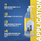Gyeon PPF Wash paint protection film cleaner decontamination shampoo iron remover foaming safe on coated surfaces high‑suds slick wash routine road grime removal restores optical clarity