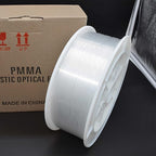 Ultra-Bright PMMA Plastic End Glow Optical Fiber Light for Fiber Optic Star Ceiling Light lamp Starlight Headliner kit for car Home(0.019in diameter/19685ft Per roll)