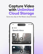 Nexar Pro Dual Dash Cam 1080p FHD Front and Interior Cameras AI Crash Detection 24H Parking Mode Night Vision and Unlimited Cloud Backup Includes 32GB SD Card and 1-Year Nexar App Subscription