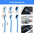 NIKCOSMK 62'' Car Wash Brush Kit - Mitt, Mop, Sponge & Long Handle, Scratch-Free Chenille Replacement Head, Wheel Tire Brush, Car Detailing Kit for Cars, RV, Truck