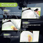 1000ml Car Interior Polish Ceiling Foam Headliner Roof Fabric Cleaner Spray Kit for Leather, utomotive Seat,Dashboard, Carpet,Plastic, Vinyl Glass, All-Purpose for Auto Interiors (2, 1000ml/33.8fl oz)