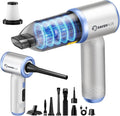 SakerPlus Mini Vacuum Cleaner, 3 in 1 Cordless Handheld Vacuum Cleaners, 18000Pa High Power Car Vacuum Cleaner with Brushless Motor,Adjustable Car Vaccum Portable Cordless for Cars,Desktop-Blue