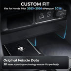 Center Console Organizer for Honda Pilot 2026 2025 2024 2023 & Passport 2026 Interior Accessories, Armrest Storage Box Insert Tray Secondary Divider for 2023-2026 Pilot & 2026 Passport, Black