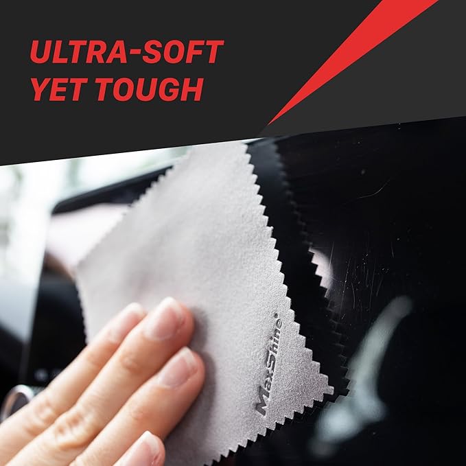 Maxshine Ceramic Coating Applicator & Suede Microfiber Towels Combo - Car Detailing Products
