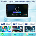 for Mitsubishi Mirage 2012-2018【2+64GB Dash kit】 Fuluku Android Car Stereo with Wireless Carplay Android Auto, 9" Touch Screen Radio Dash Kit GPS Navigation WiFi Bluetooth SWC Mic Backup Camera
