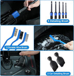 36Pcs Car Detailing Kit, Car Detailing Brush Set, Car Cleaning Kit, Auto Detailing Tools for Interior Exterior Wheels, Professional Car Wash Accessories with Windshield Cleaning Tool and Storage Box