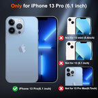 SUPFINE Magnetic for iPhone 13 Pro Case (Compatible with MagSafe) (Military Grade Drop Protection) Slim Translucent Matte Shockproof with Anti-Fingerprint Phone Case,Lavender Gray