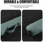 2026 New Car Seat Gap Filler 2 Pack,Leather Seat Gap Filler Strip with Fix Strap to Avoid Items from Falling,Universal Car Seats Gaps Plug Cars Interior Accessories (Grayish Green)