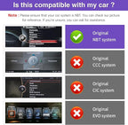 NINETOM 2025 Upgraded 12.3" Ultra-Narrow Touchscreen Wireless CarPlay Android Auto Receiver Compatible with BMW 3/4 Series F30/F31/F32/F33/F34/F36 (2012–2016), for NBT System