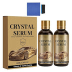 Crystal Serum Ceramic Coating Kit for Cars, 9H Graphene Nano Coating, High Gloss Shine & Hydrophobic Protection, Scratch-Resistant Paint Coating, Quick & Easy DIY Application (2set)