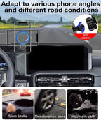 Magnetic Car Phone Mount for 2024-2026 Toyota Land Cruiser LC250 Accessories,for MagSafe Strong Magnets Cell Phone Holder 8/12.3-Inch Screen Cradles, with Portable Phone Gripper 360° Rotation