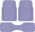 Lavender Purple Car Floor Mats - Universal Trim to Fit All Weather Purple Car Accessories - Girl Car Accessories for Women & Cute Car Mats for Women Lavender Girly Car Decor Truck & SUV