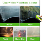 3PCS Clear Vision Windshield Cleaner, Automotive Oil Film Cleaning Brush for Car Windows, Windshield Oil Film Remover for Car,Truck,RV Windows and All Glass Surfaces