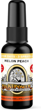 BluntPower (Melon Peach, 3 Pack) Concentrated Air Freshener - Premium Oil Based Air Freshener Spray For Home and Car - Long-Lasting Bathroom Spray, Car Freshener, & Odor Eliminator Spray