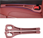2PCS Car Seat Gap Filler Organizer, Upgrade Car Gap Filler with Fill and Storage Function for Storing Phones Keys Cards, Universal No Drop Seat Guard for Cars (Red)