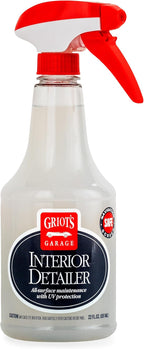 Griot's Garage Interior Detailer, Light-Duty Car Cleaner for All Surfaces, Including Vinyl, Leather, Metal, Plastic, Glass, and More, 10975, 22oz