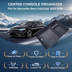 Center Console Organizer Tray Storage Box for Mercedes Benz EQS 450+ 400 580 AMG SUV/EQE 350 350+ 500, Interior Accessories Insert Tray Storage Box for 2026 2025 2024 2023 EQS/EQE, Black