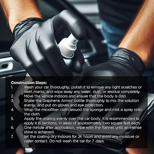 14H Graphene Armor 70ml – Advanced Nano Graphene Ceramic Coating Kit for Cars, 5-Year Protection, Ultra High Gloss, Hydrophobic & Scratch Resistant