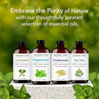 Majestic Pure Essential Oil with Glass Dropper - 100% Pure and Natural - Essential Oils for Diffuser, Aromatherapy, Soap and Candle Making, Peppermint Essential Oil, Peppermint Oil, 4 Fl Oz