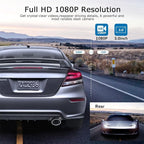 ORSKEY Dash Cam Front and Rear 1080P Full HD Dual Dash Camera in Car Camera Dashboard Camera Dashcam for Cars 170 Wide Angle with 3.0" LCD Display Night Vision and G-Sensor