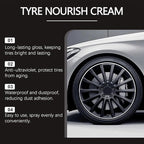 New 2026 Car Tire Ceramic - Powerful Wheel Cleaning Refurbish Wax, Tyre Nourish Cream, Tire Wax for Ultimate Wheel Protection (2 PCS Basic Set)