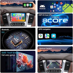 4G Network QLED Radio for GMC Yukon Chevrolet Chevy Tahoe Suburban 2015 2016 2017 2018 2019 Non-Bose Upgrade,8-Core Touch Screen Stereo,Wireless CarPlay & Android Auto