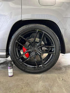 CARPRO DarkSide - Tire & Rubber Sealant, Hydrophobic & Self-Cleaning, Satin Black Shine, UV Protection, Revives Dull Faded Rubber, Ready to Use - Liter (34oz)
