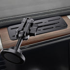 Stainless Steel Phone Mount for 2013-2018 Ram 1500/2500/3500 &2019+ Classic, Magnetic & Clamp Dual Heads, All-Metal Shakeproof OEM Screw Hole Dash Mount Install Super Stable