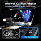 Wireless CarPlay Adapter for Apple & Android Auto, 2026 Upgraded Stable Connection, Auto Connect in 5s, Plug & Play Dongle for Factory Wired CarPlay Cars, WiFi 6 & Bluetooth for iOS 10+ & Android 11+
