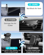 SKYLOTEC Phone Mount for Kia Sportage 2023 2024 2025 Accessories 12.3-Inch Screen Fixed Clip, Automobile Cradles Car Phone Holder, Cell Phone Base Not Block Air Vent