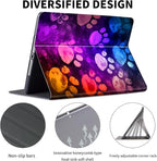 for Kindle 10th Generation Case 2019 Released 6",PU Leather Cute Slim Folio Adjustable Stand Smart Cover with Auto Wake/Sleep Case for 6 Inch Kindle 10th Gen 2019,Purple Glitter Paw