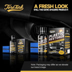 Toretark Plastic Restorer for Cars, Not a Dressing, Black Trim Restorer, Ceramic Crystal Coating Highly Concentrated, Lasting Up to 6 Months+ with UV Protection, Restore Automotive Exterior Protectant