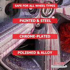 Jescar ReactShine Wheel Cleaner & Iron Remover – 22oz – Removes baked-in brake dust, road grime, and contaminants, Fast Acting, Safe for Paint, Alloy Wheels, Most Finishes
