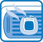 Febreze Air Freshener, CAR Vent Clip Air Freshener, Midnight Storm Air Freshener (2 Count, 0.13 oz)(Pack of 8)