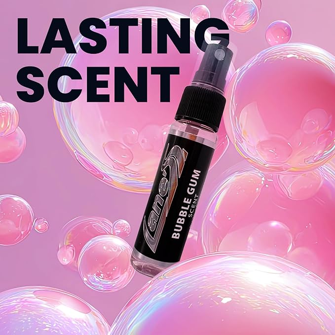 LANE’S Premium Car Air Freshener "Bubble Gum" - 1oz Water-Based, Long-Lasting Auto Scent Spray - Food, Pet, Odor Smell Deodorizer for Cars, Trucks, SUVs' Interior Leather, Carpet, Upholstery