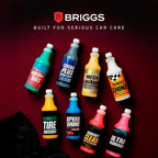 Briggs Squeaky Clean Hyper Concentrated Vehicle Wash – High Suds Car Wash Soap with Easy Rinse, Spot-Free Shine, Safe on Paint, Plastic & Metal – 34 oz