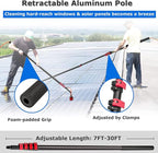 Water Fed Pole Kit Window Cleaning Pole 6M 7.2M 9M 11M Water Fed Telescopic Brush/Extendable for Photovoltaic Panel Trucks,36FT/10.8M (24FT/7.2M)