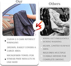 Flash Detail Towel, Black Extra Large 28"X36"Professional Microfiber Car Drying Towel,No Scratch Ultra Absorbent Drying Cloth,for Automotive Detailing Cleaning Accessories Interior and Exterior Wash