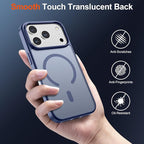 SUPFINE Magnetic for iPhone 17 Pro Case (Compatible with MagSafe)(Military Grade Drop Protection) Translucent Matte Shockproof with Anti-Fingerprint Phone Cover 2025,Lavender Gray