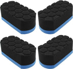 Hitefu 4pcs Tire Shine Dressing Applicator Pad, Washable Tire Shine Sponge Car Detailing Foam Sponge, Tire Polish Applicator for Tire Shine, Tire Gel, Tire Wet, Tire Balm