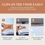 Wood Car Air Freshener - Car Odor Eliminator for Visor Clip, Vehicle Scent Diffuser for Cabin, Truck & SUV (Ocean)