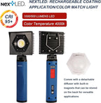 NextLED Premium Detailing Light Bundle: NT-V3505 Ceramic Coating Light & NT-1010UV 4-Color Paint Inspection Light