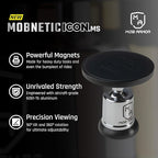 Mob Armor MobNetic Icon.MS MagSafe Compatible Phone Mount, Magnetic Phone Holder for Car w/ 90lb Pull Force, 90º Tilt & 360º Rotation, Aluminum Build, Compatibility for iPhone & Android (Chrome)