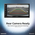 KENWOOD DMX400S 6.8" Capacitive Touchscreen Digital Multimedia Receiver – Apple CarPlay, Android Auto, Bluetooth, USB Mirroring, 13-Band EQ