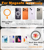 Magnetic Gym Phone Mount for MagSafe – Dual Magnet Stand for iPhone 12-17 / Android, Alloy Base & Ball Joint, Attach to Metal Surfaces for Gym/Golf Cart/Car, Portable Gym Accessories for Men & Women