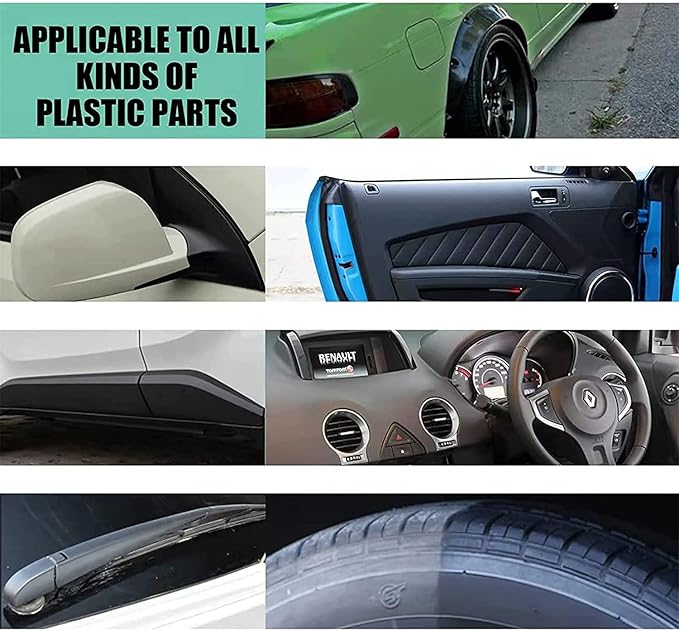 Plastic Cleaner & Restorer,Nano Plastic Refreshing Coating,Car Plastic Parts Retreading Agent,Car Plastic Restorer Prevents Drying Aging,Plastic Care for Cars,Truck,Motorcycle (50ml-1pcs)